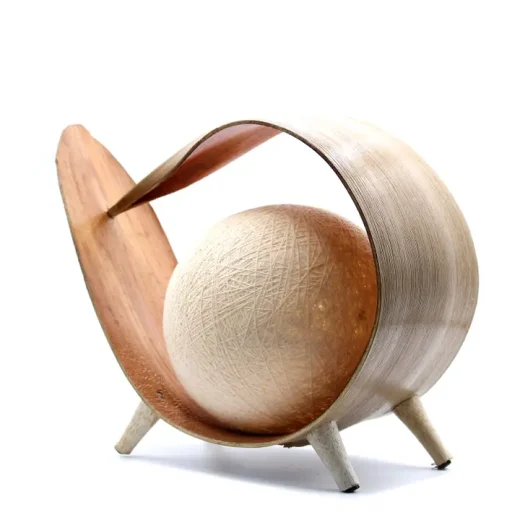 Ancient Wisdom coconut leaf table lamp Coconut Leaf Table Lamp with Wood Stand