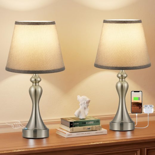 Aooshine set of 2 bedside lamps Set of 2 Bedside Lamps
