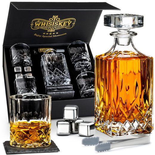 Dutch Trade Point whiskey decanter set Whiskey Decanter Set with Glasses