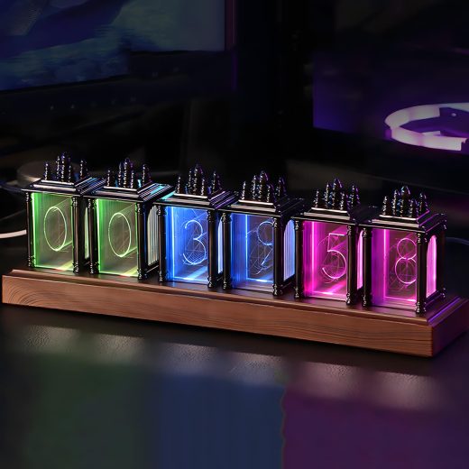 LIROPAU rgb nixie tube clock Rgb Nixie Tube Clock