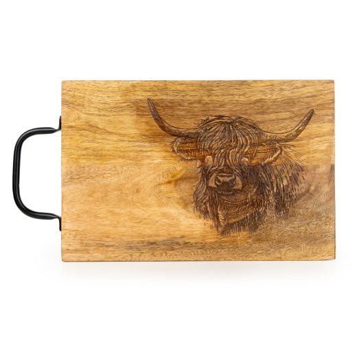 Candlelight Home highland cow chopping board Highland Cow Chopping Board
