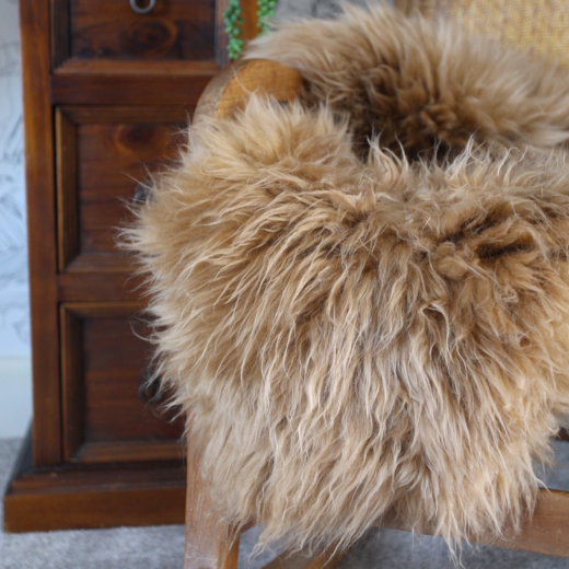 Icelandic Sheepskin Rug in Butterscotch