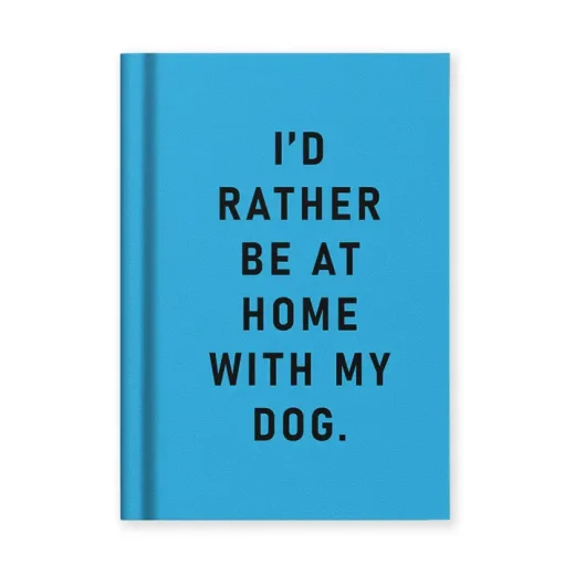 Ohh Deer home with my dog a7 Home with My Dog A7 Fabric Hardback Notebook