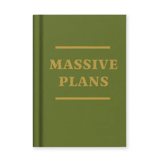 Ohh Deer massive plans a7 fabric hardback Massive Plans A7 Fabric Hardback Notebook