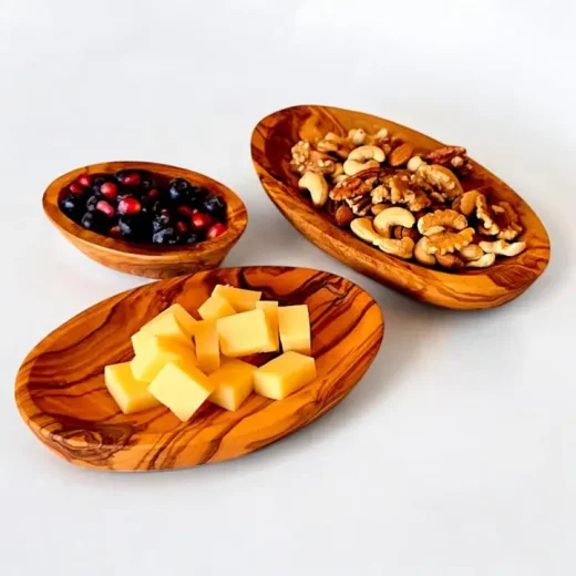 Olive Wood 10 Cm Oval Dish u2013 Oliveart Olive wood 10 cm oval dish by Oliveart
