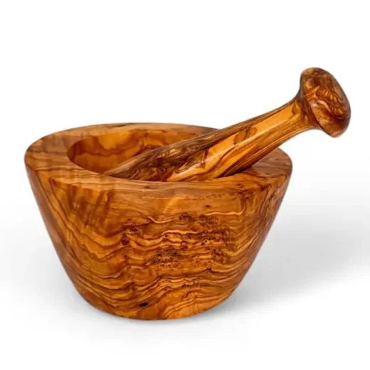 Oliveart olive wood conic mortar and pestle Oliveart olive wood conic mortar and pestle