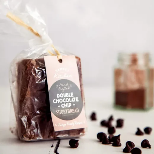 Double Chocolate Chip Shortbread Biscuits